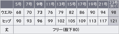 EAL-1008-62 サイズ表